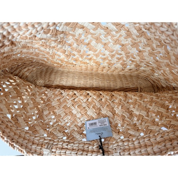 Shade & Shore Straw Tote Handbag Natural Ivory Open Weave Beach Bag NWT - Picture 9 of 11